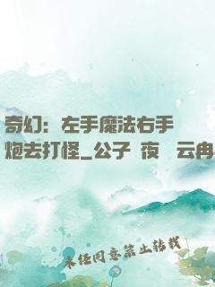 奇幻：左手魔法右手槍炮去打怪